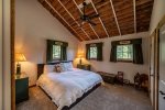 Spacious bedroom in the guest house with a King size bed and plenty of storage